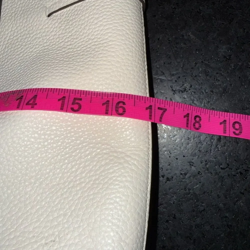 Kate Spade Hayes Ivory Pebbled Leather Double Handles Zip Tote Bag - NWT $379 - Picture 13 of 16